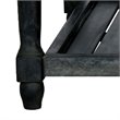 Pemberly Row Acacia Wood Slatted Outdoor Coffee Table in Dark Slate Gray