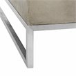 Pemberly Row Geometric Concrete Indoor/Outdoor Coffee Table in Dark Gray