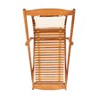 Pemberly Row Set of 2 Eucalyptus Wood Relax Chairs with Pillow in Natural/Beige