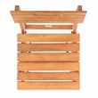 Pemberly Row Eucalyptus Wood Outdoor Folding Chair in Natural (Set of 2)