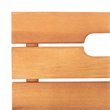 Pemberly Row Eucalyptus Wood Outdoor Folding Chair in Natural (Set of 2)