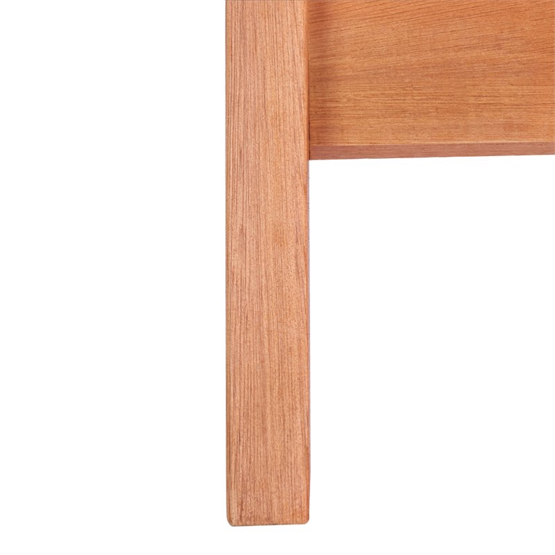 Pemberly Row Eucalyptus Wood Outdoor Folding Chair in Natural (Set of 2)