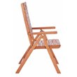 Pemberly Row Eucalyptus Wood Outdoor Folding Chair in Natural (Set of 2)