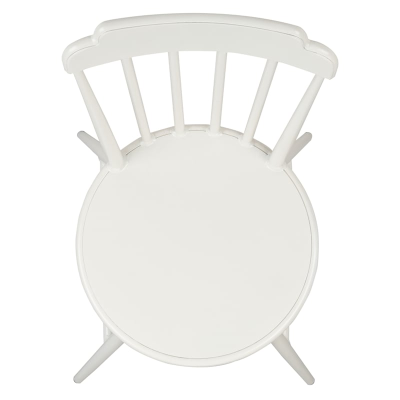 Pemberly Row Stackable Metal Outdoor Side Chairs in Matte White (Set of 2)