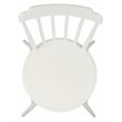 Pemberly Row Stackable Metal Outdoor Side Chairs in Matte White (Set of 2)