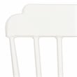 Pemberly Row Stackable Metal Outdoor Side Chairs in Matte White (Set of 2)