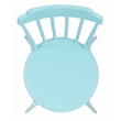 Pemberly Row Stackable Metal Outdoor Side Chairs in Baby Blue (Set of 2)