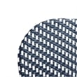 Pemberly Row Wicker / Rattan Side Chairs in Navy and White (Set of 2)