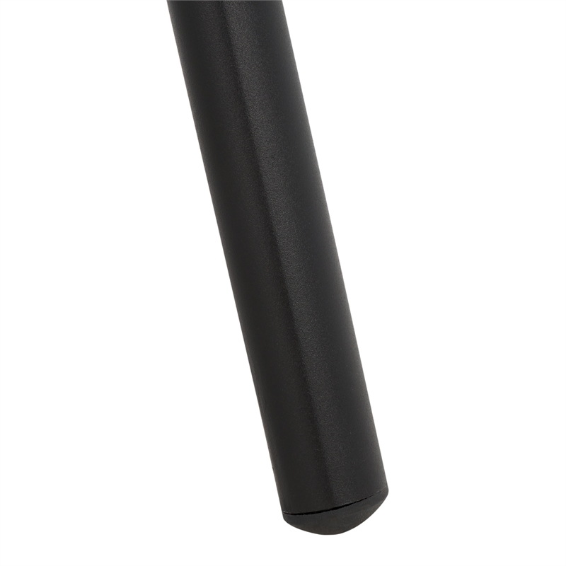 Pemberly Row Lightweight Aluminum Chair in Black for Indoor/Outdoor Use