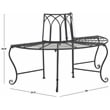 Pemberly Row Iron Benches in Black for Indoor and Outdoor Seating