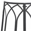 Pemberly Row Iron Benches in Black for Indoor and Outdoor Seating