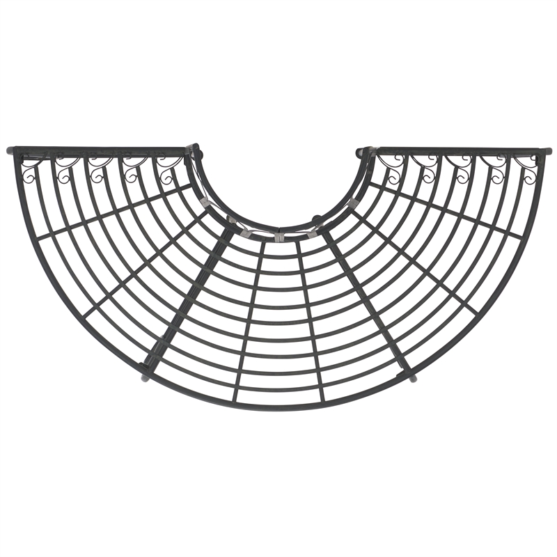 Pemberly Row Iron Benches in Black for Indoor and Outdoor Seating