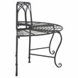 Pemberly Row Iron Benches in Black for Indoor and Outdoor Seating