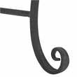 Pemberly Row Iron Benches in Black for Indoor and Outdoor Seating