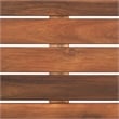 Pemberly Row Acacia Wood and Polyester Living Set in Natural / Taupe