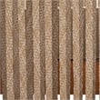 Pemberly Row Acacia Wood and Polyester Living Set in Natural / Taupe