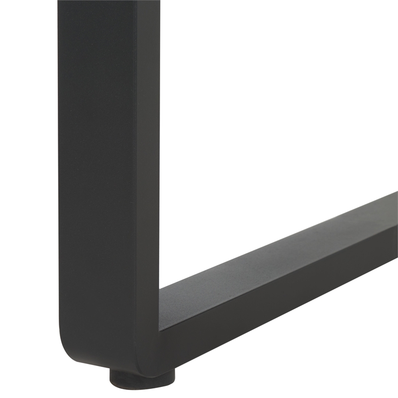 Pemberly Row Steel and Polyester Outdoor Living Set in Black/Gray