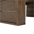 Pemberly Row Eucalyptus Wood Patio Coffee Table with Spacious Top in Natural