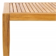 Pemberly Row Brazilian Teak Wood Patio Coffee Table in Natural