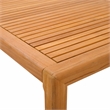 Pemberly Row Brazilian Teak Wood Patio Coffee Table in Natural