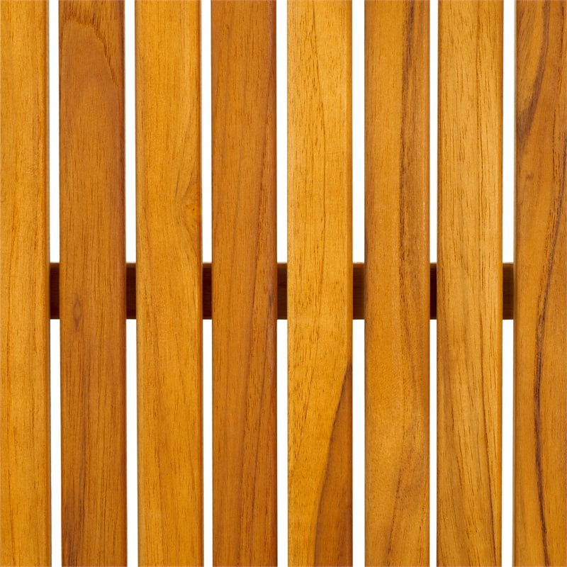 Pemberly Row Brazilian Teak Wood Patio Coffee Table in Natural