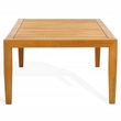 Pemberly Row Brazilian Teak Wood Patio Coffee Table in Natural