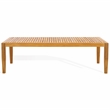 Pemberly Row Brazilian Teak Wood Patio Coffee Table in Natural