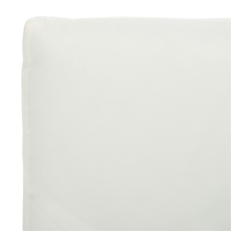 Pemberly Row Acacia Wood and Polyester Lounge Chair Set of 2 in Natural / Beige