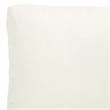Pemberly Row Acacia Wood and Polyester Outdoor Sofa in Natural / Beige