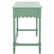Pemberly Row Pine Wood 2 Drawer Desk with Storage in Sage Green