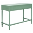 Pemberly Row Pine Wood 2 Drawer Desk with Storage in Sage Green