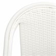 Pemberly Row Aluminum Side Chair Set of 2 in White for Indoor/Outdoor