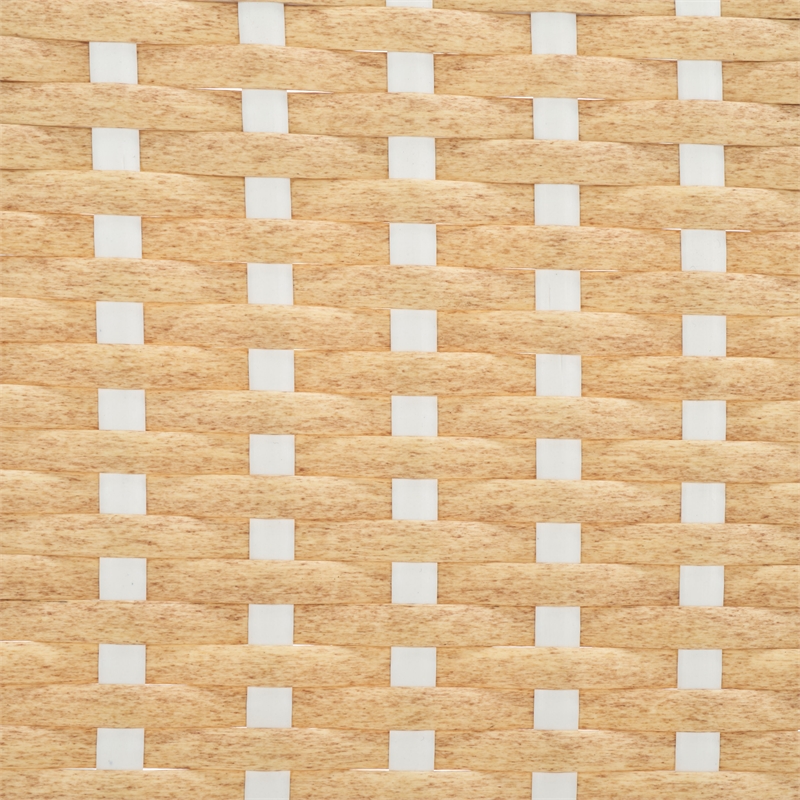 Pemberly Row Aluminum Side Chair Set of 2 with Cushions in Natural / White