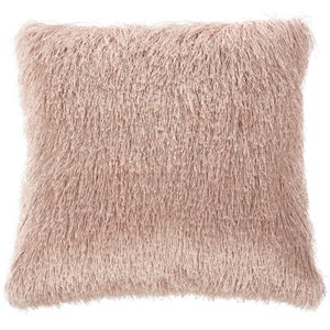 Pemberly Row 20&quot x 20&quot Square Decorative Throw Pillow in Blush