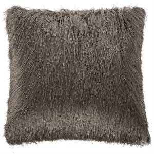 Pemberly Row 20&quot x 20&quot Square Decorative Throw Pillow in Taupe