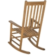 Pemberly Row Classic Rocking Chair with Comfortable Everyday Relaxation