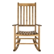 Pemberly Row Classic Rocking Chair with Comfortable Everyday Relaxation