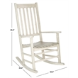Pemberly Row Rocking Chair with Relaxing Everyday Seating for Any Room