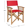 Pemberly Row Director Chair with Folding Design for Indoor/Outdoor Use
