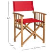 Pemberly Row Director Chair with Folding Design for Indoor/Outdoor Use