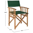 Pemberly Row Director Chair with Classic Style for Any Space