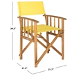 Pemberly Row Director Chair with Portable Comfort and Versatile Design