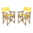 Pemberly Row Director Chair with Portable Comfort and Versatile Design