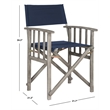 Pemberly Row Director Chair with Functional Comfort and Classic Appeal