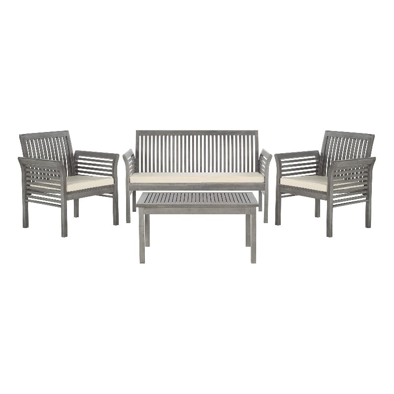 Pemberly Row 4 Piece Outdoor Furniture Set for Patio Entertaining