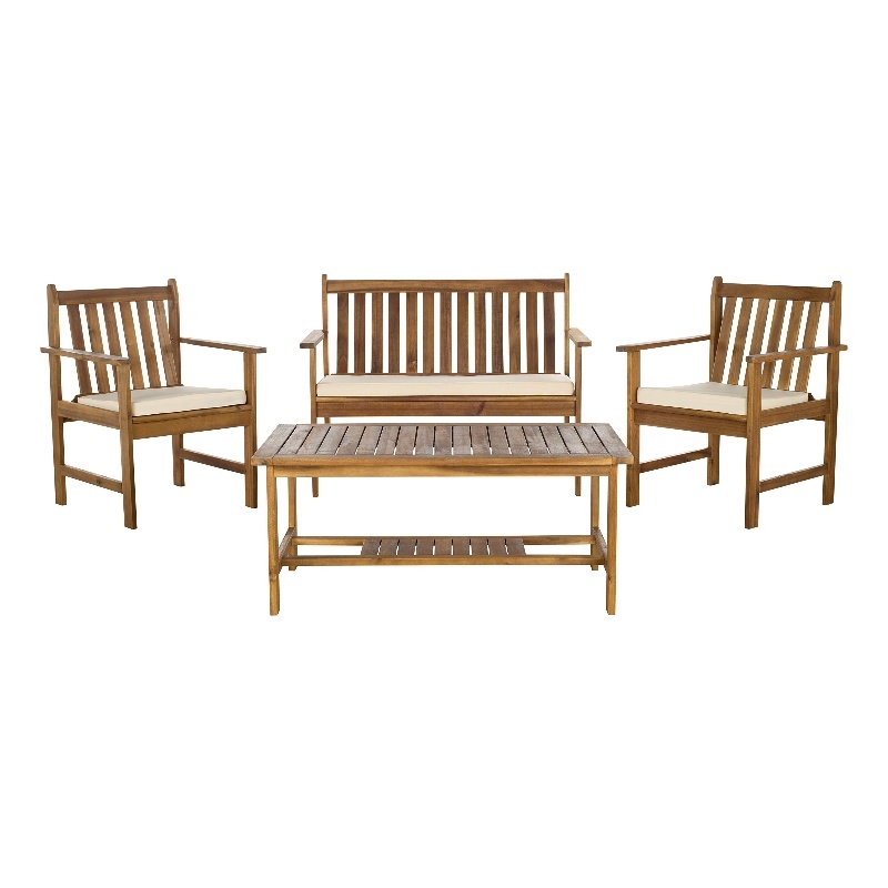 Pemberly Row 4 Piece Outdoor Seating Set for Patio and Deck Relaxation