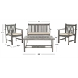 Pemberly Row 4 Piece Outdoor Furniture Set for Everyday Patio Comfort