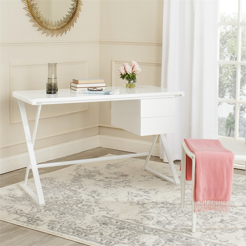 Pemberly Row Desk with Functional Design for Home Office and Study Use