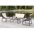 Pemberly Row 4 Piece Outdoor Furniture Set with Coordinated Seating