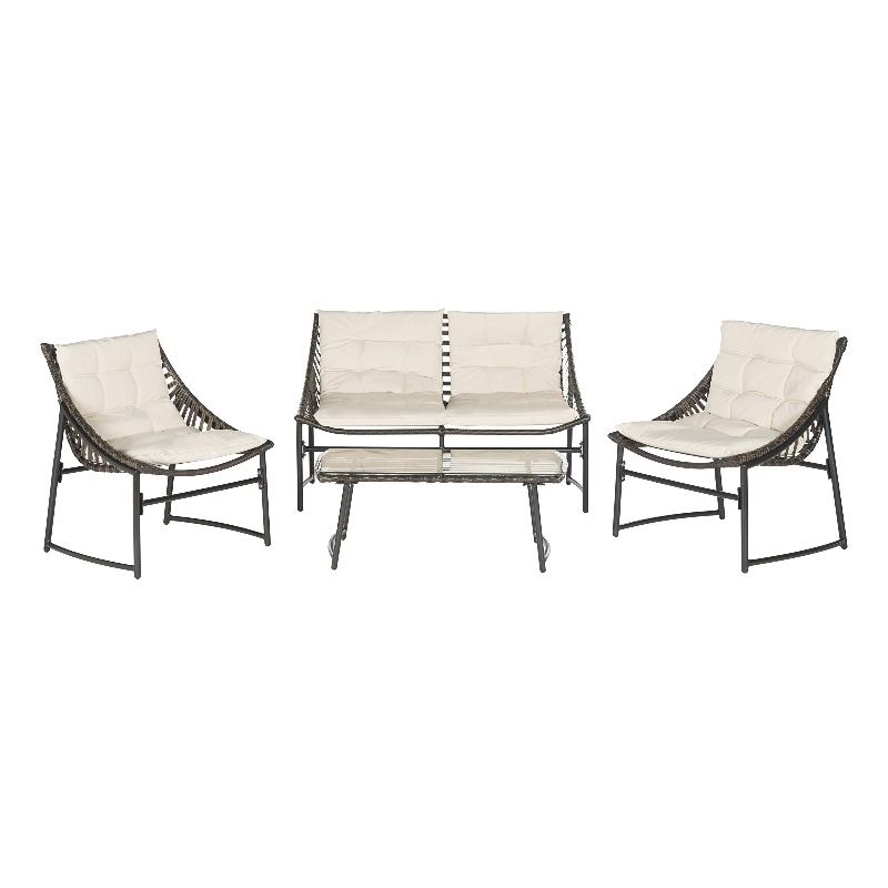 Pemberly Row 4 Piece Outdoor Furniture Set with Coordinated Seating